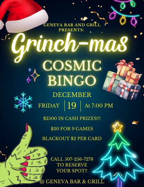 Grinch-mas Cosmic Bingo